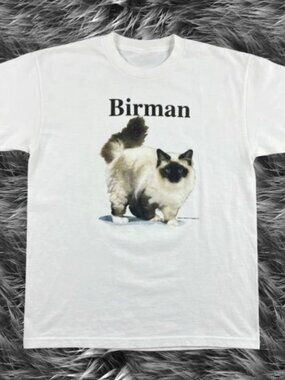 Birman Cat Graphic T-Shirt | Cute Fluffy Animal Pet Lover Tee